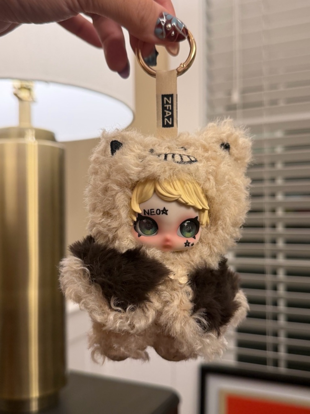 NIB Owen street Rockstar V2 vinyl plush pendant,rising star, Skullpanda,NEO